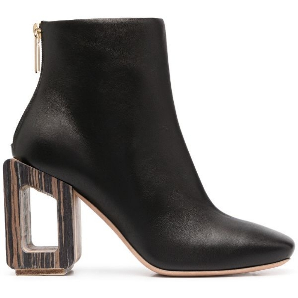 Nicholas Kirkwood Leather JOAQUIM 85mm hollow-heel boots